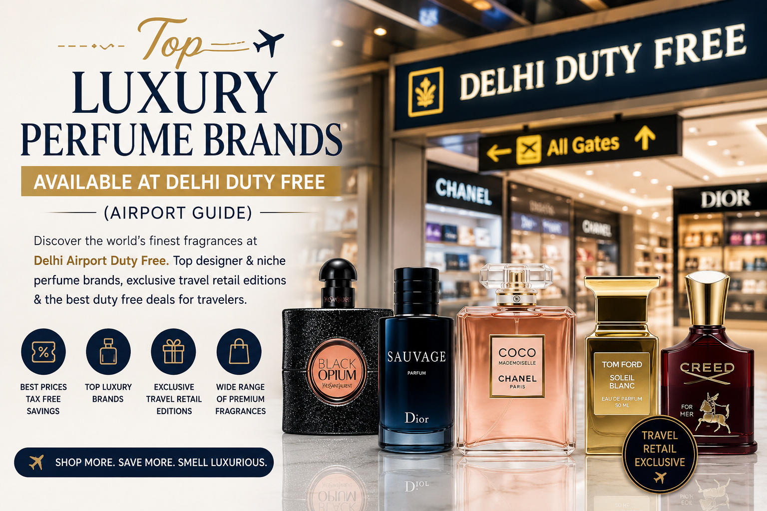 Top Luxury Perfume Brands Available at Delhi Duty Free