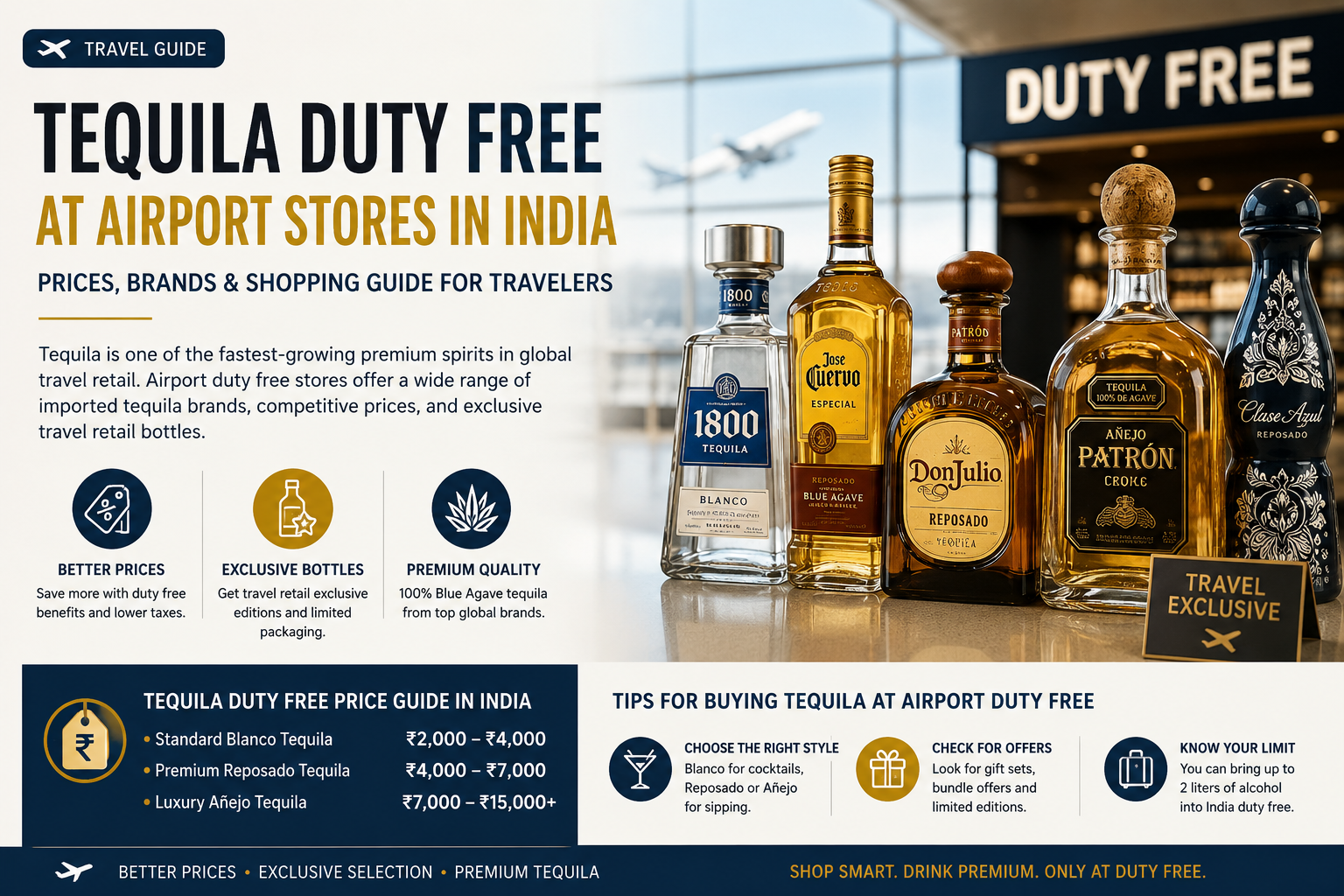 tequila duty free brands