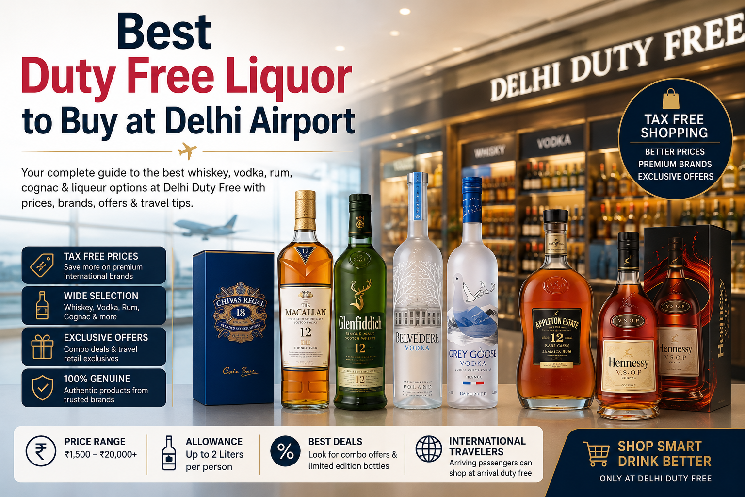 Best Duty Free Liquor to Buy at Delhi Airport