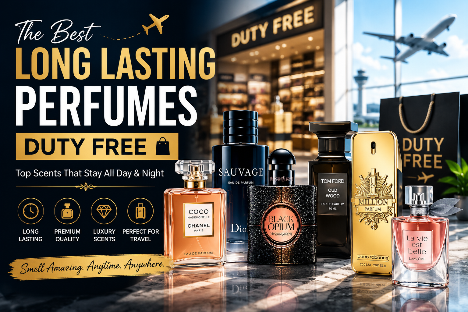 Top Long Lasting Perfumes Available at Duty Free