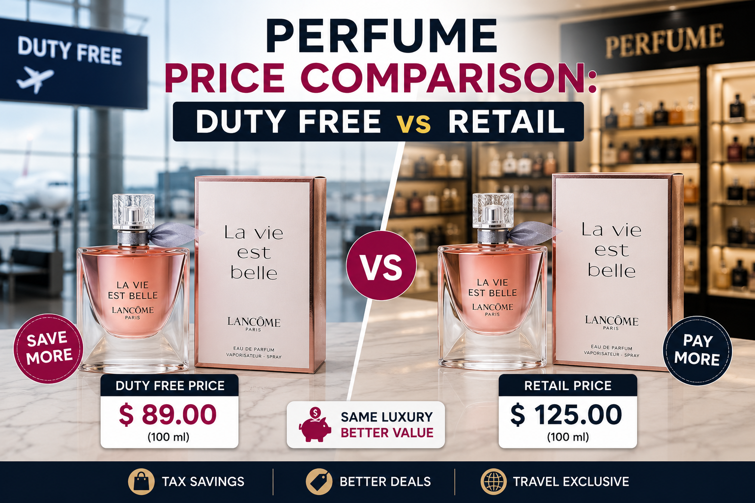 Perfume Price Comparison: Duty Free vs Retail