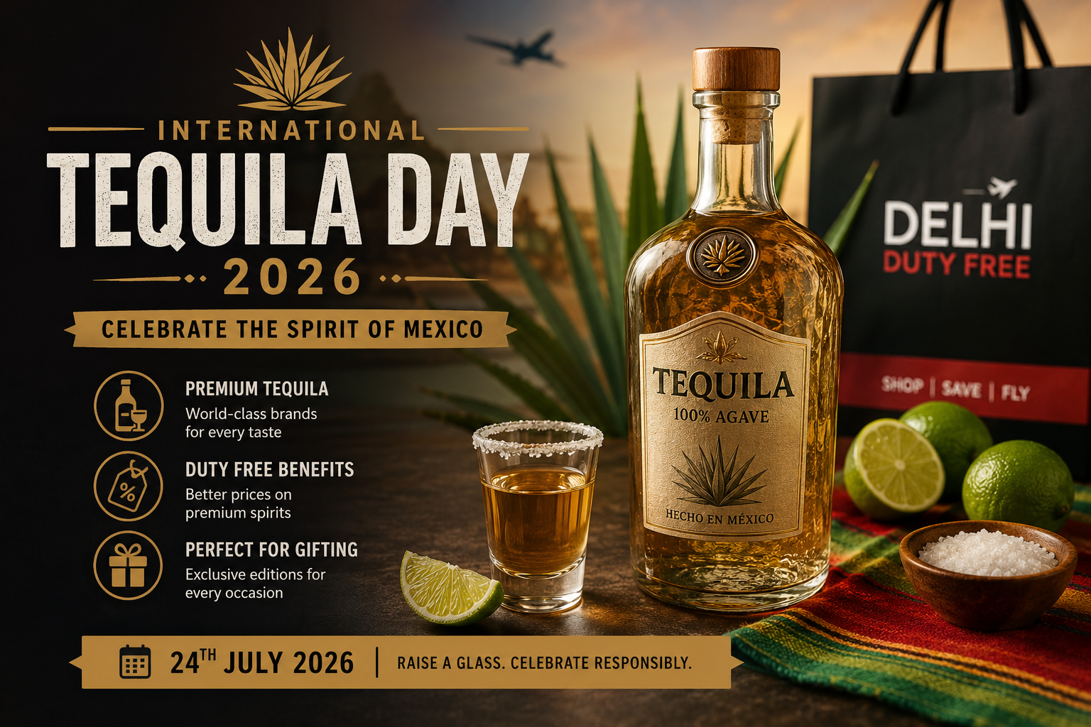Tequila Day celebration in duty-free style