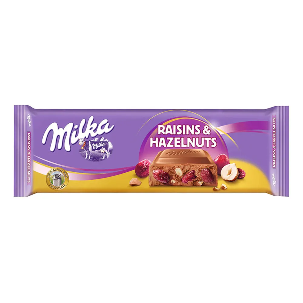 Milka Raisins and Nuts Tablet 270G