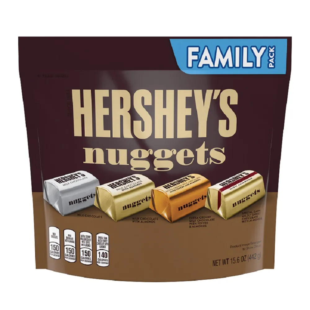 HERSHEYÃƒÂ¢Ã¢â€šÂ¬Ã¢â€žÂ¢S NUGGETS Chocolate Assortment Pouch 442g
