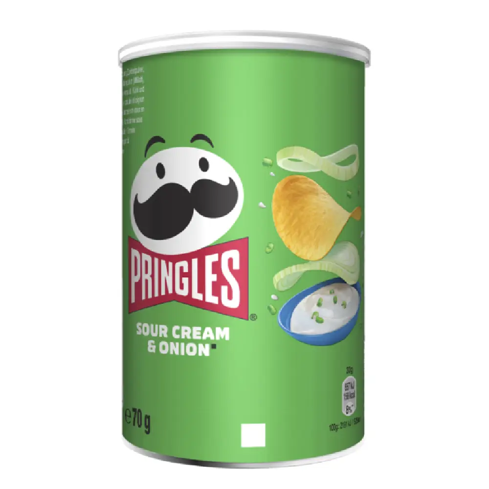 Kelloggs Pringles Sour Cream & Onion Potato Chips 70G