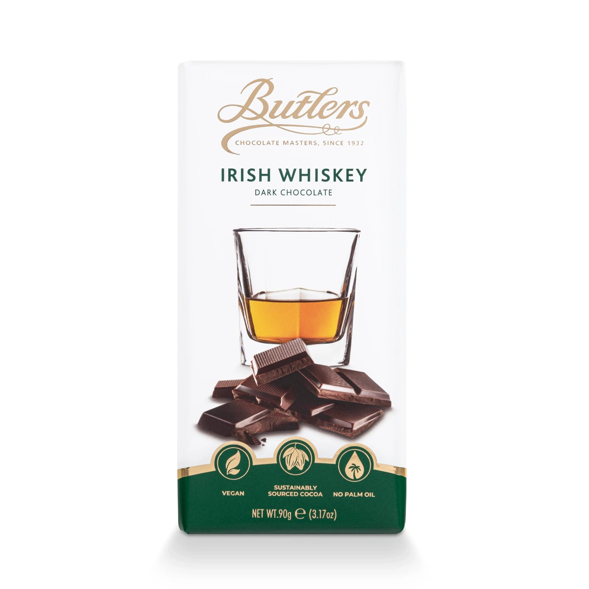 Irish Whiskey Dark Chocolate Bar