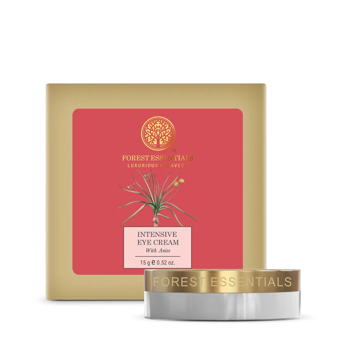 Forest Essentials Intensive Eye Cream with Anise Reduces Fine Lines Wrinkles Dark Circles