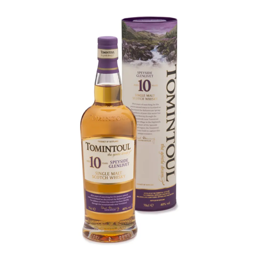 Tomintoul Speyside Glenlivet Single Malt Scotch Whisky 10 Years Old