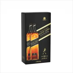 JW Black Label 12 YO 2X1L Twin Pack