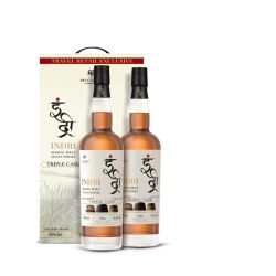 Indri Triple Cask Indian Single Malt Twin Pack 2x100cl