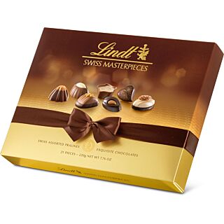 Lindt Assorted Swiss Masterpieces Box 220g