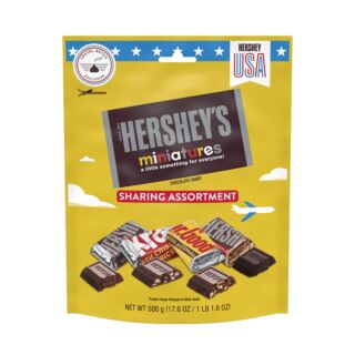 HERSHEY'S Miniatures Assortment Chocolate Pouch 500g