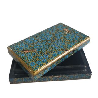 Papier Machie Hand Painted Flat Box 5 inch x 3 inch