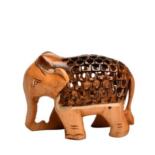 Indian Elephant Gold Border 2.5 inch