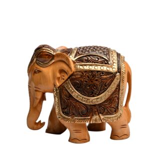 Hand Carving Elephant 5 Inch