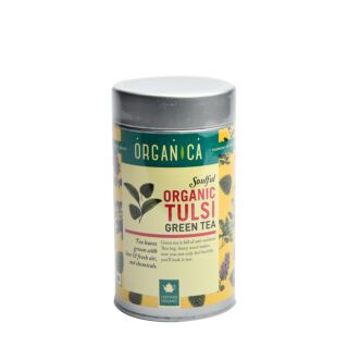 Organic Tulsi (Holy Basil) Green Tea 100 gms (TIN)