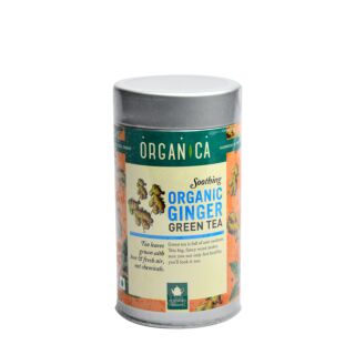 Organic Ginger Green Tea 100 gm (TIN)