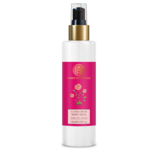 Forest Essentials Ultra-Rich Body Milk Indian Rose Absolute | Natural Body Lotion