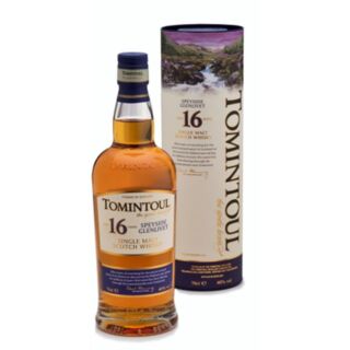 Tomintoul Speyside Glenlivet Single Malt Scotch Whisky 16 Years Old