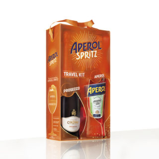 Perfect Aperol Spritz Kit - 1L Aperol 11% & 75CL Cinzano Prosecco 11%