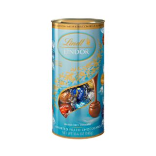 Lindt Lindor Tube Assorted With Stracciatella 385g