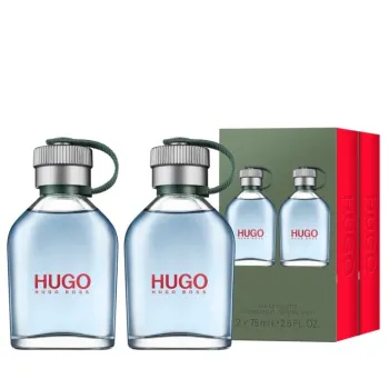 Hugo Man Eau De Toilette Gift Set (2X75ml)