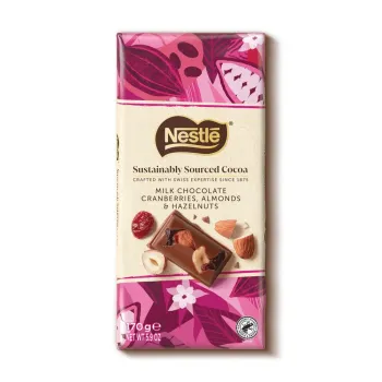 Nestle Tablet Milk Cranberry Hazelnut Almond 15x170g
