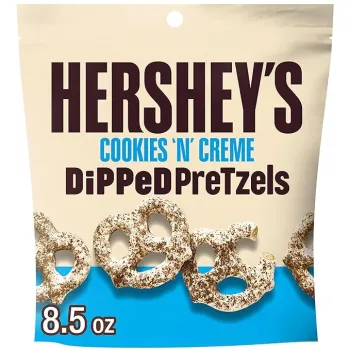 Hersheys Dipped Pretzels Pouch Cookies N Creme240 gm(DL)