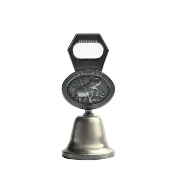 Metal Table Bell Taj and Elephant