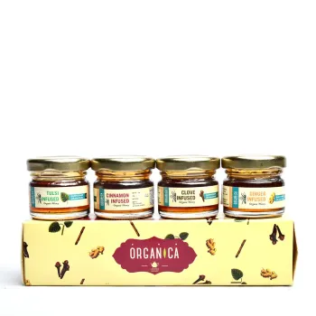 Organica Organic Infused Honey Pack of Four