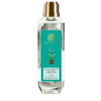 Forest Essentials Organic Cold Pressed Virgin Coconut Oil Rich in Vitamin E for Hair, Skin