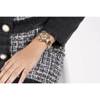 GUESS W Gold Tone w Stainless Steel Bracelet