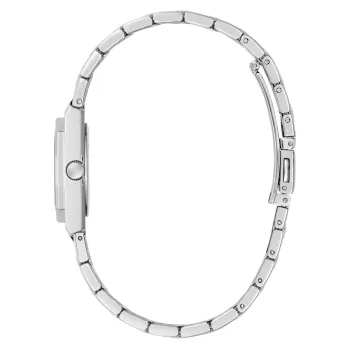 Guess Women Silver Recycled Steel Watch