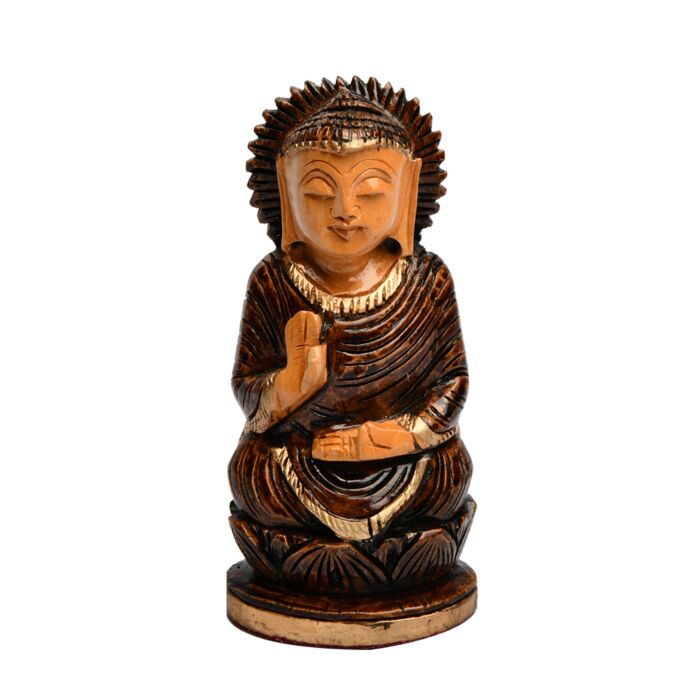 Hand Crafted Painting Ground Buddha 4 inch