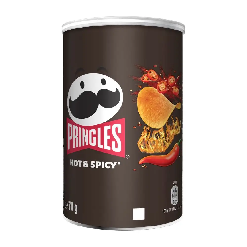 Kelloggs Pringles Hot & Spicy Potato Chips 70G