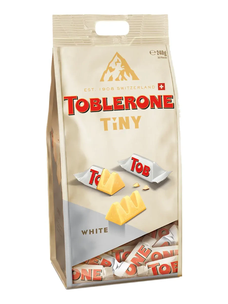 Toblerone Tiny Mono Bag White