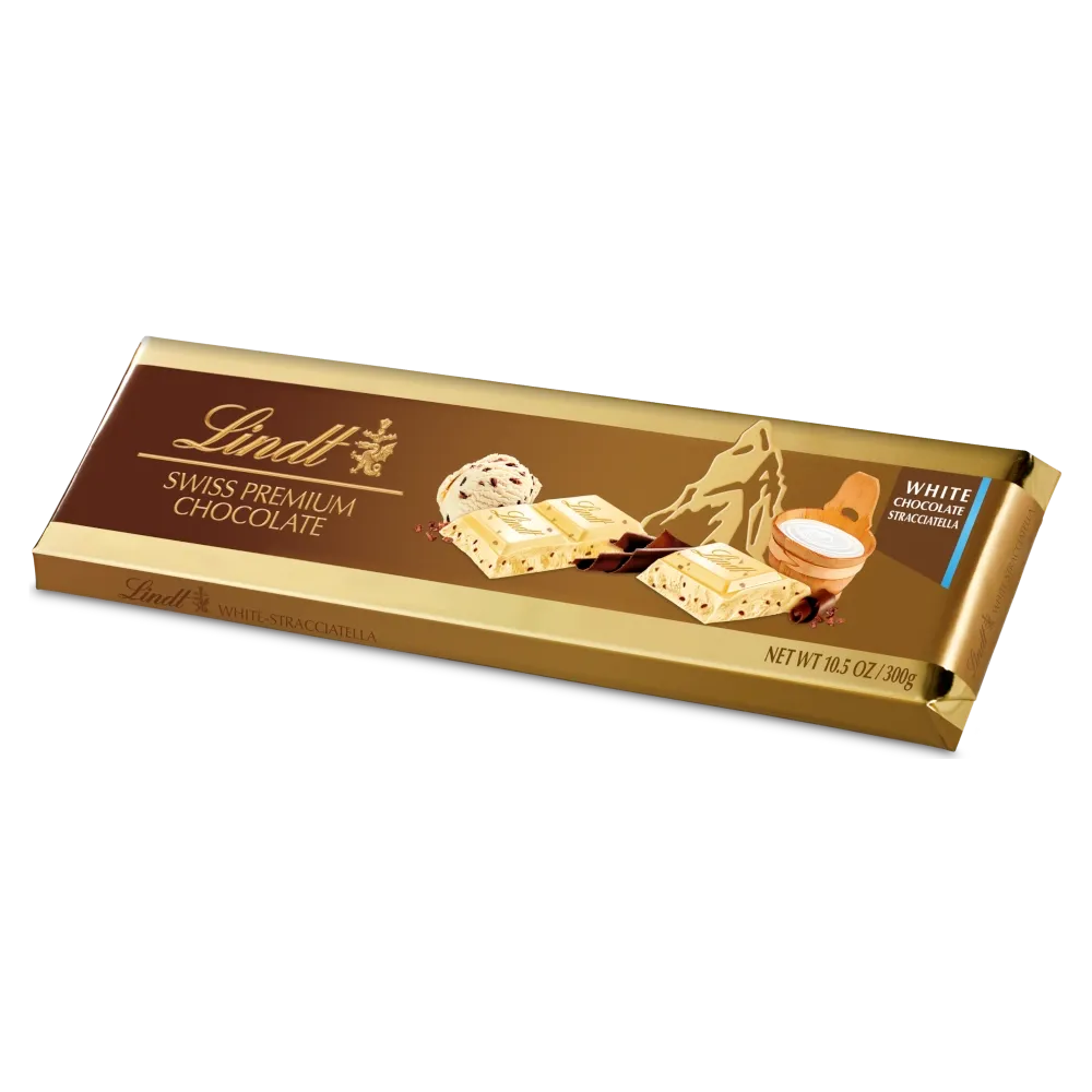 Lindt Gold Bar White Stracciatella