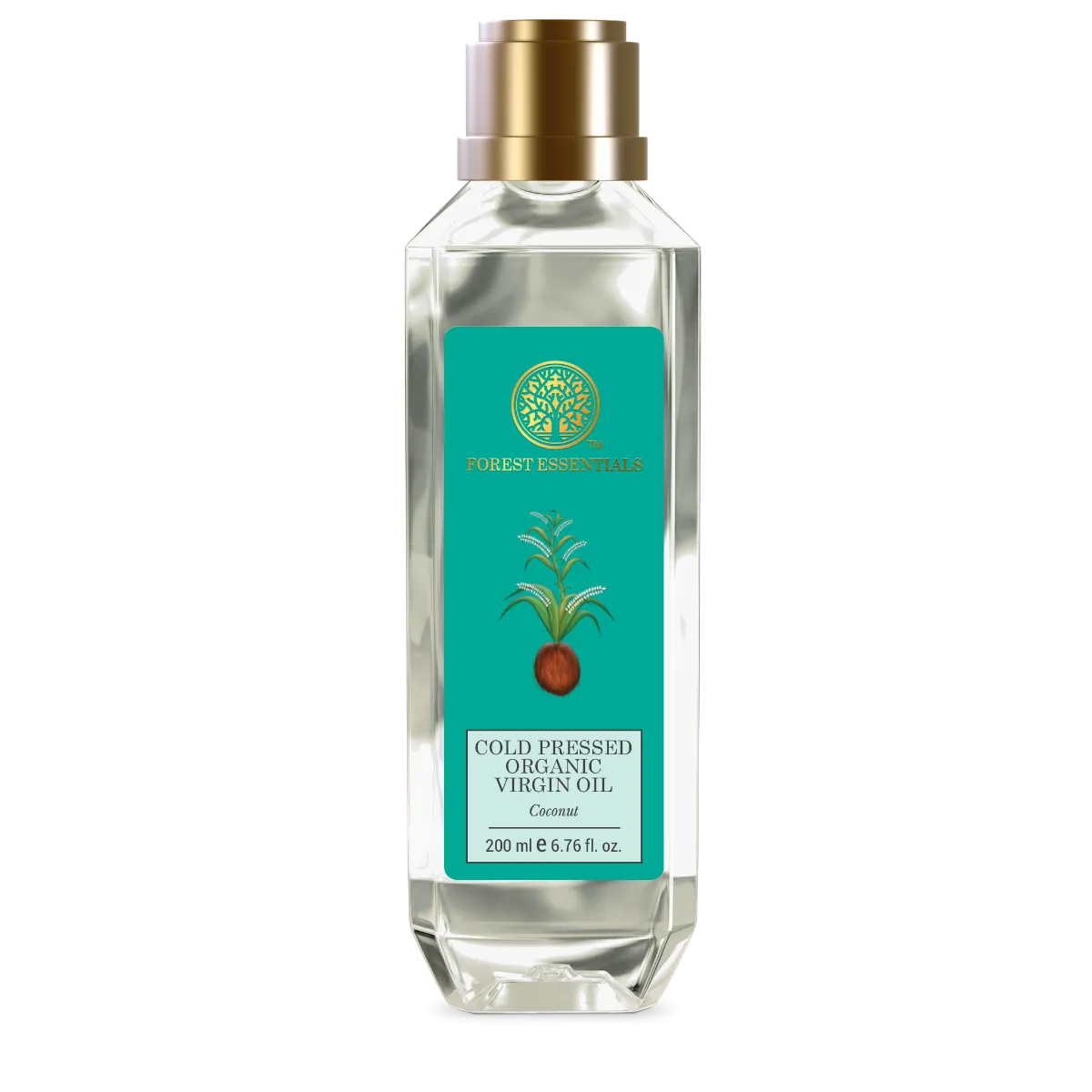 Forest Essentials Organic Cold Pressed Virgin Coconut Oil Rich in Vitamin E for Hair, Skin