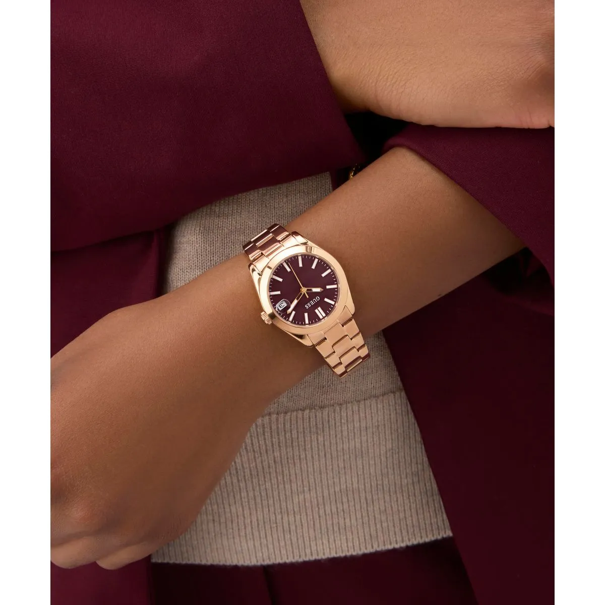 Guess Women Recycled Steel Watch 32 mm