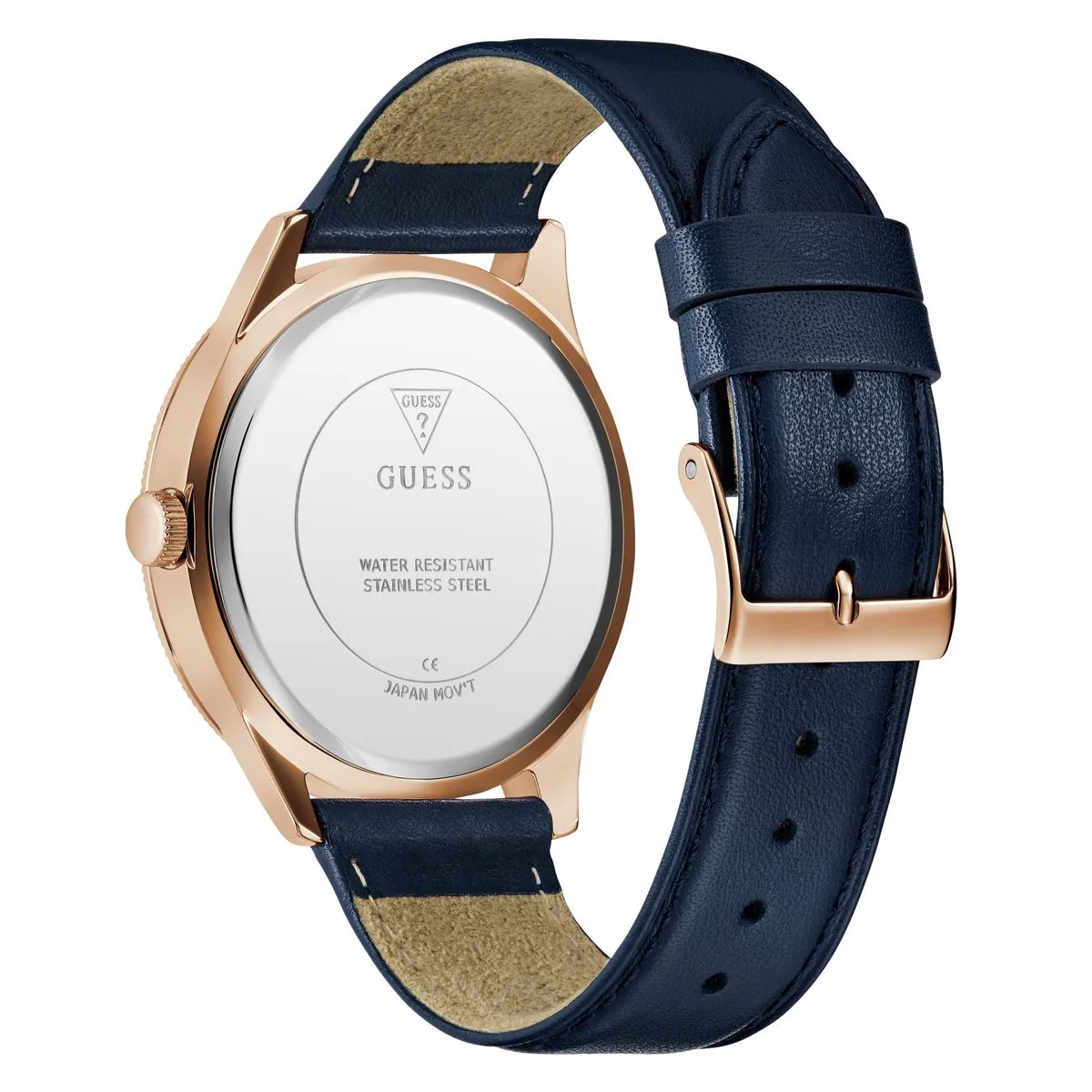 Guess Men Genuine Leather Watch 44 mm