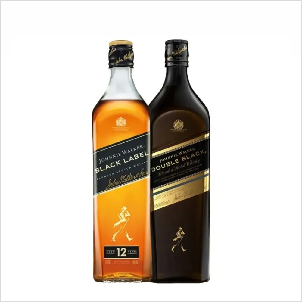 JW Black Label 12 YO & Double Black 2X1L